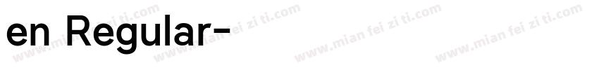 en Regular字体转换